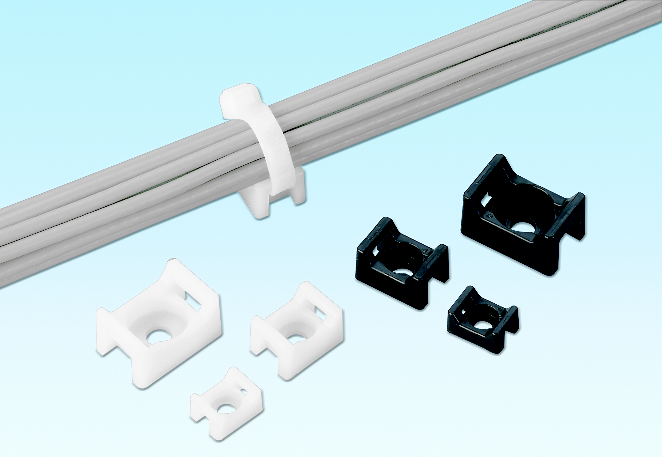 Product image for Panduit TM1A-C Cable Tie Mount, User-Supplied Adh., .32" (8.1mm) W