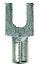 Panduit P10-8F-L Fork Terminal, Non-Insulated, 12 - 10 AWG, #8 stud size