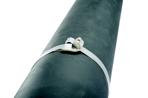 Product image for Panduit MS6W75T30-Q2 MS Strapping, 201 SS, 0.75" (19.0mm) Wd, 26.5" (673mm), 0.030" (0.76mm) thk