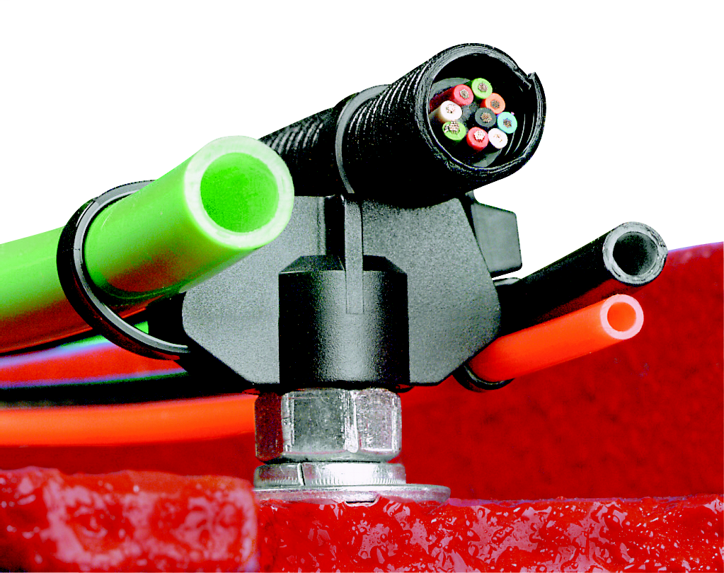 Product image for Panduit TMSTHS13-C0 Cable Tie Mount, .50" (12.7mm) Stud, Weather Resistant Nylon, Black