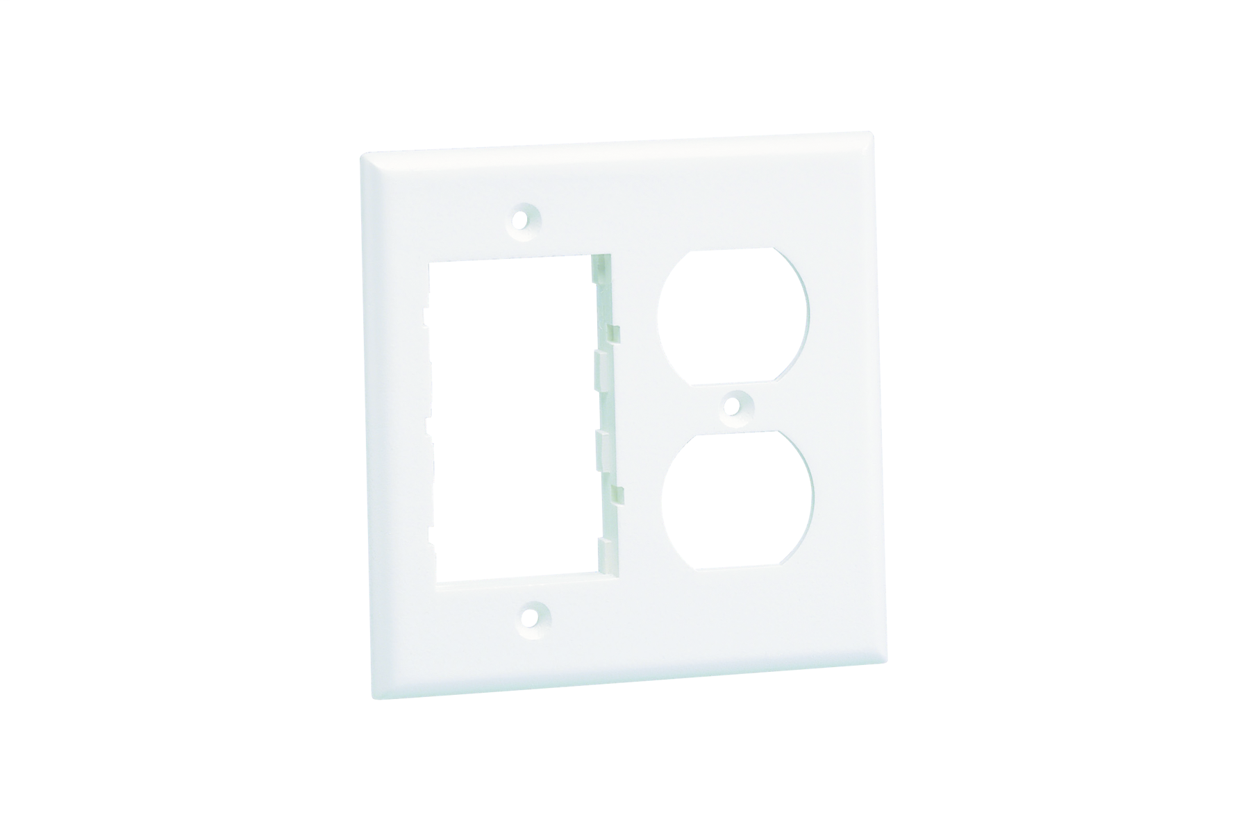 Panduit FP2DCEI Covers One Nema Standard 106 Duplex Electrical Receptacle, 1/2-size, 1/3-size, and 2/3-size Inserts Product image for Panduit FP2DCEI Covers One Nema Standard 106 Duplex Electrical Receptacle, 1/2-size, 1/3-size, and 2/3-size Inserts