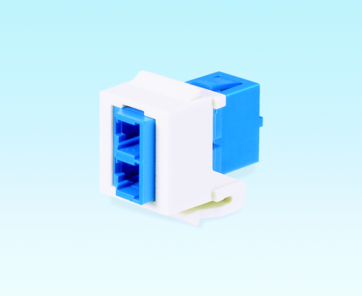 Product image for Panduit NKDLCMZWH NK LC Duplex Adapter Module, WH, Ceramic, Singlemode
