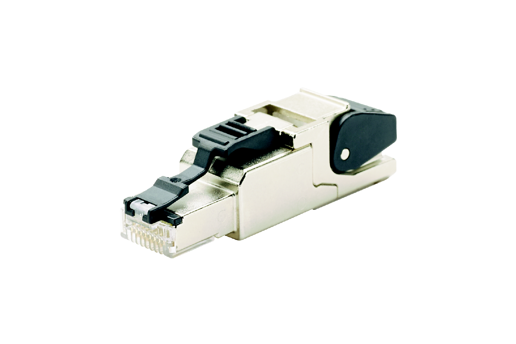 Product image for Panduit ISPS688FA 8-Position, Industrial Net RJ45 Plug, Field Terminable, For Use With Solid 24/1 - 22/1 AWG and Stranded 27/7 - 22/7 AWG, Conductor Diameter 1.0 - 1.6mm, Category 6A, UTP and STP Copper