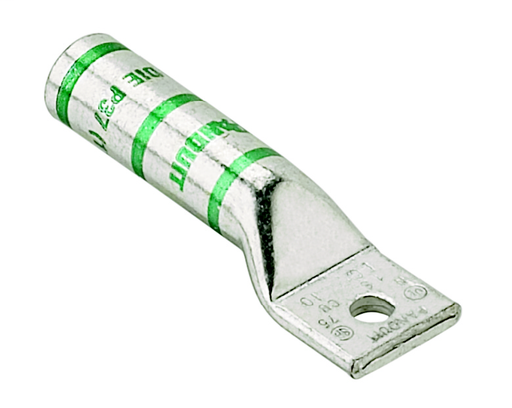 Product image for Panduit LCB300-56-X Copper Compression Lug, 1 Hole, 300 kcmil, Long Barrel, 5/16" (7.9mm) Stud