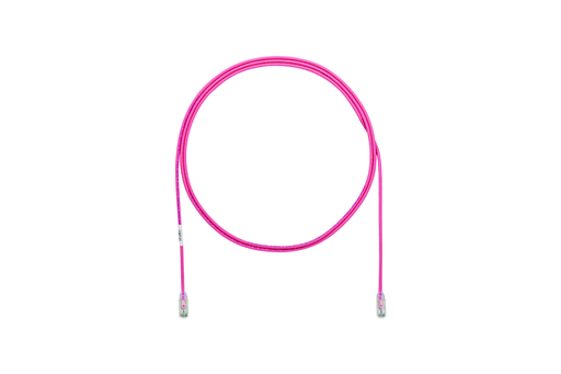Product image for Panduit UTP28SP60PK Copper Patch Cord, Category 6 Performance 28 AWG, UTP, Pink CM/LSZH Cable, 60 Ft