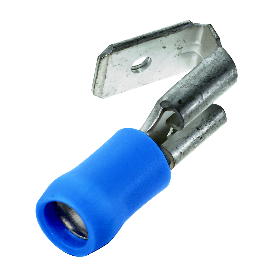 Product image for Panduit DV14-250P-L Vinyl Barrel Insulated Piggyback Disconnect