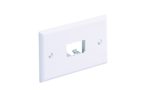 Product image for Panduit CFPH2EI Faceplate, 2 Port, Single Gang, Horizonal, Electric Ivory
