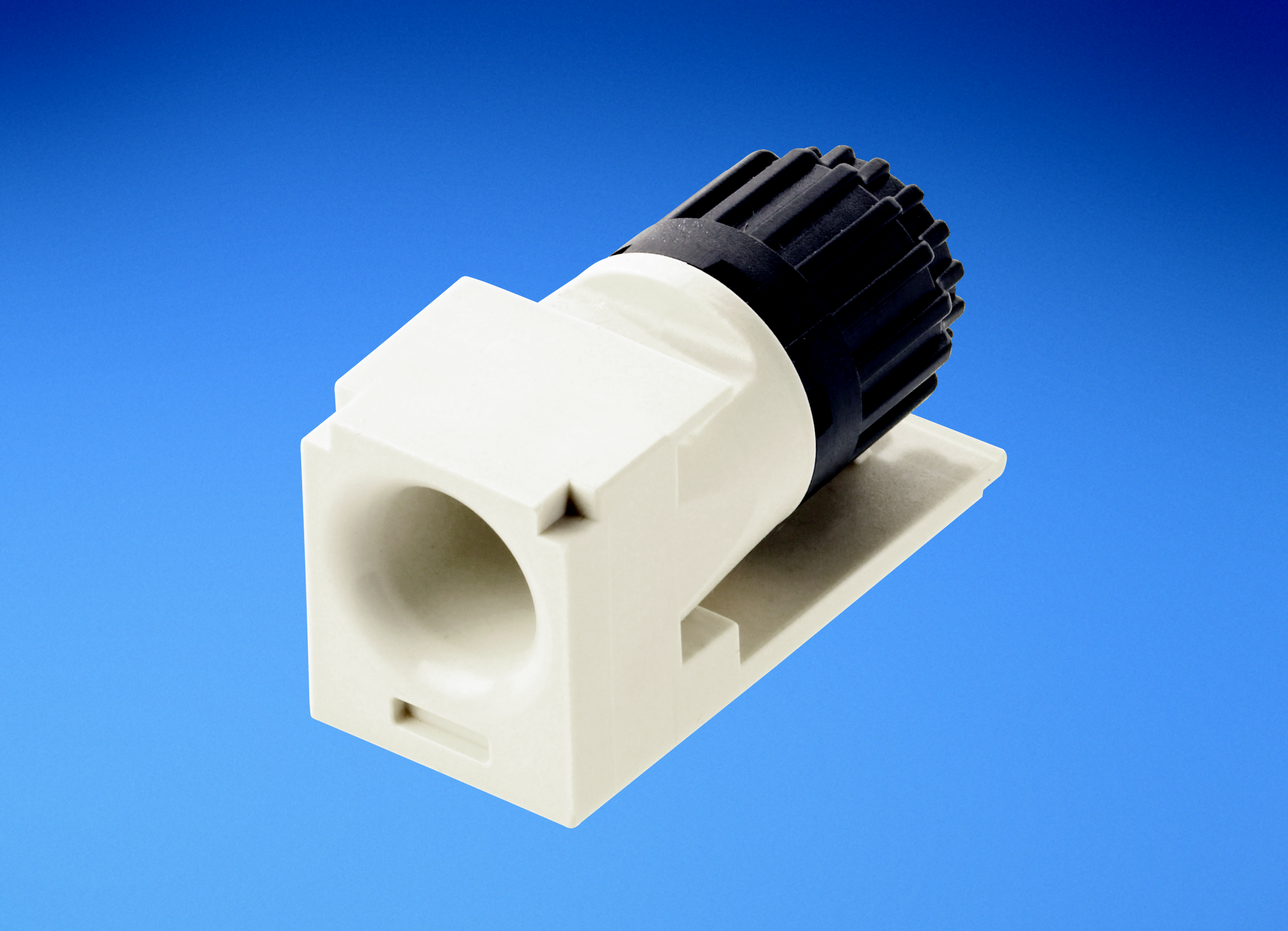 Product image for Panduit CMCSRBL Fiber cable strain relief module.