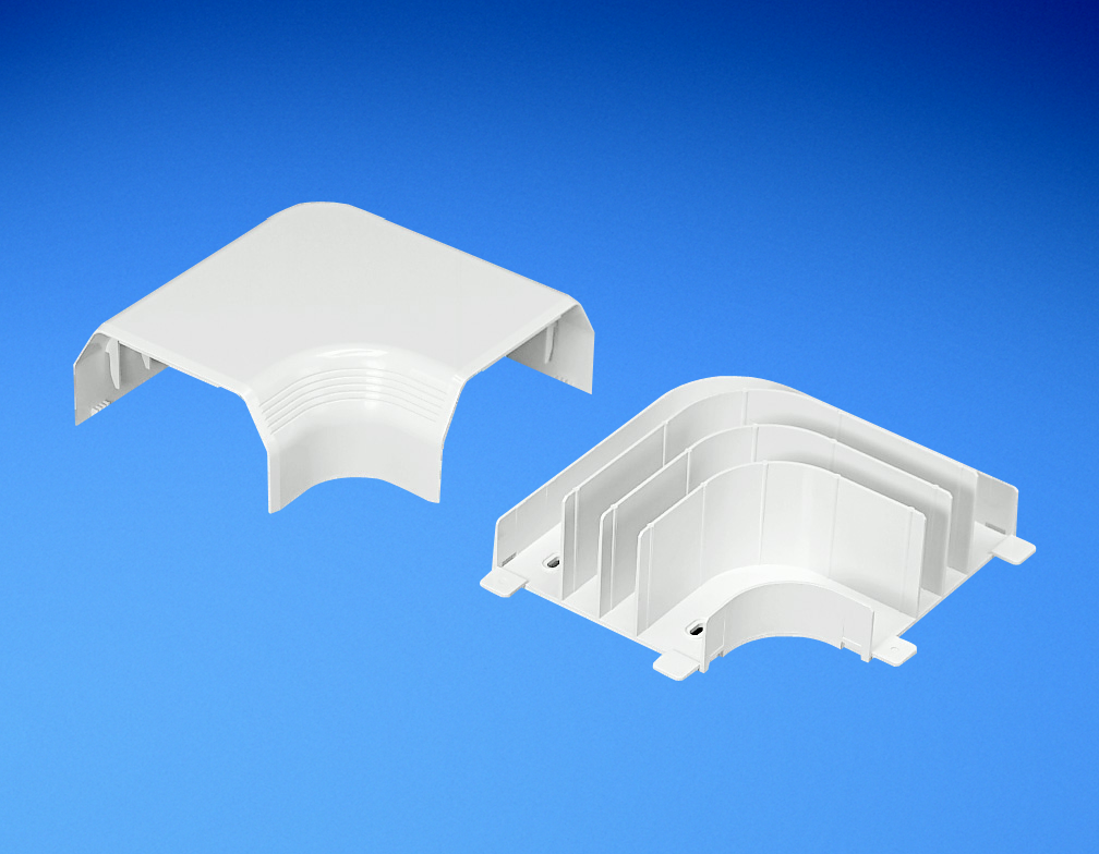 Product image for Panduit TGRAIW Right angle fitting. Used to join sections of TG raceway at 90? flat junctions.