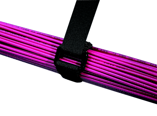 Product image for Panduit HLC5S-X0 Hook & Loop Tie, Cinch, 18.0"L (457mm), .75"W (19.1mm), Black