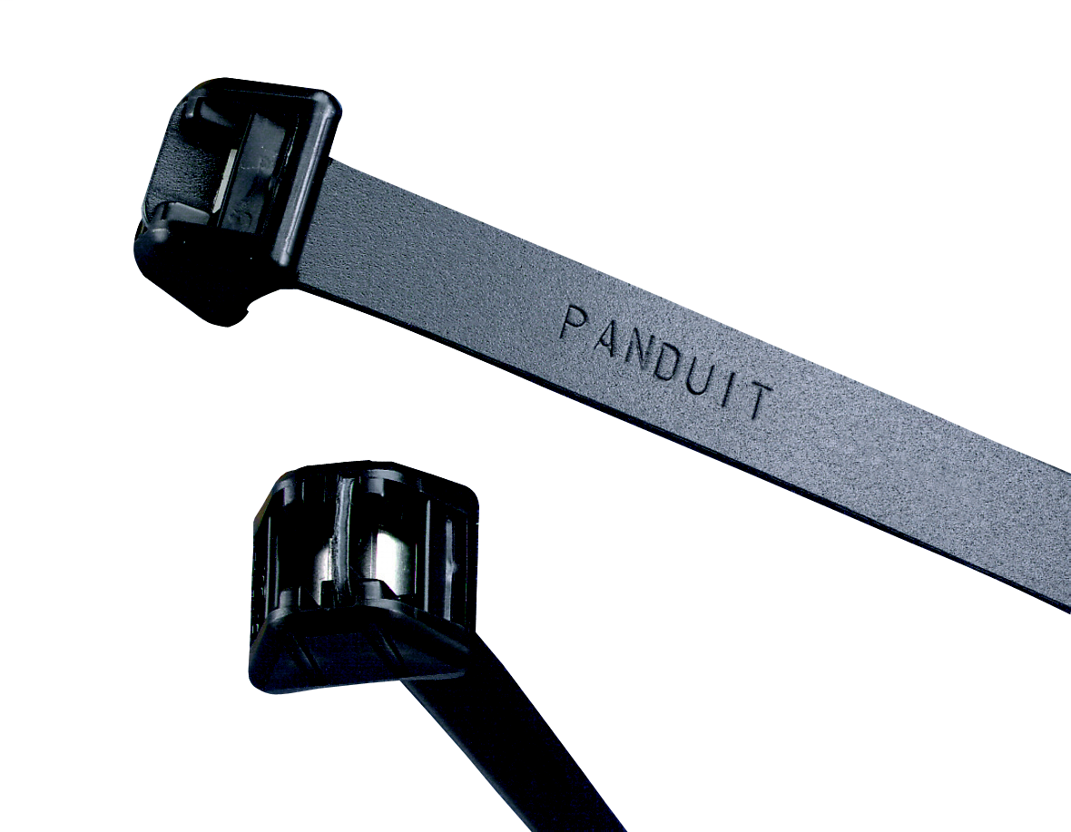 Product image for Panduit DT15EH-L0 Cable Tie, 53" L (1346mm), Extra-Heavy, Acetal, Black