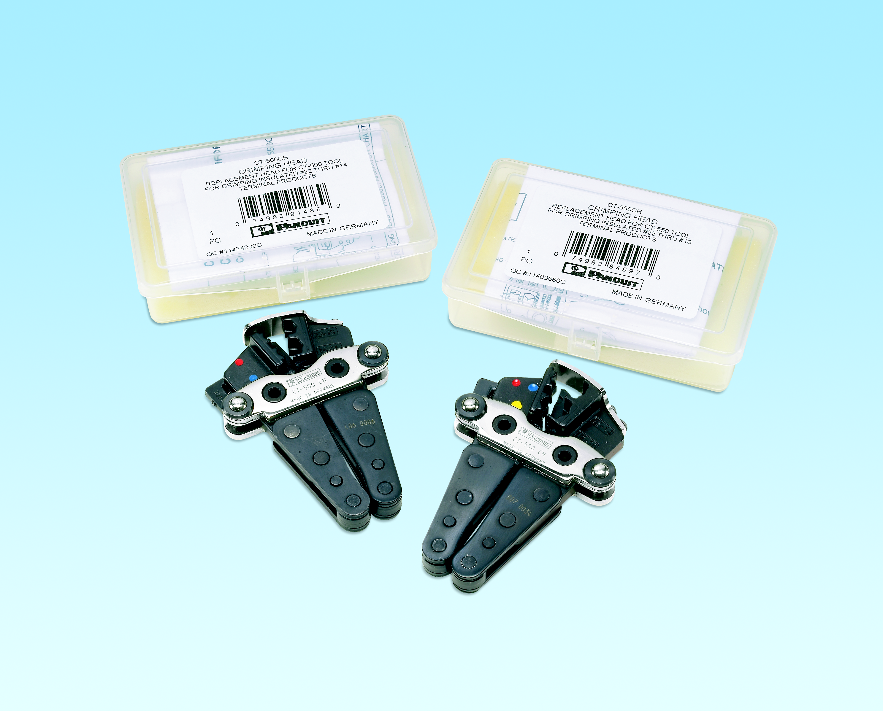 Product image for Panduit CT-520CH Crimp Head, for CT-600-A, Crimps Insulated Terminals, and Butted Seam Disconnects