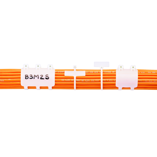 Product image for Panduit BF1M-C Marker Tie, Flag, 4.6"L (117mm), Miniature, Nylon, Natural