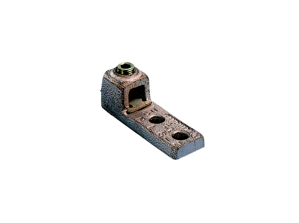 Product image for Panduit HL30-2-2 Copper Mechanical Lug, 2 Hole, Internal Pressure Plate, 4/0 STR - 300 kcmil, 3/8" (9.5mm) Stud