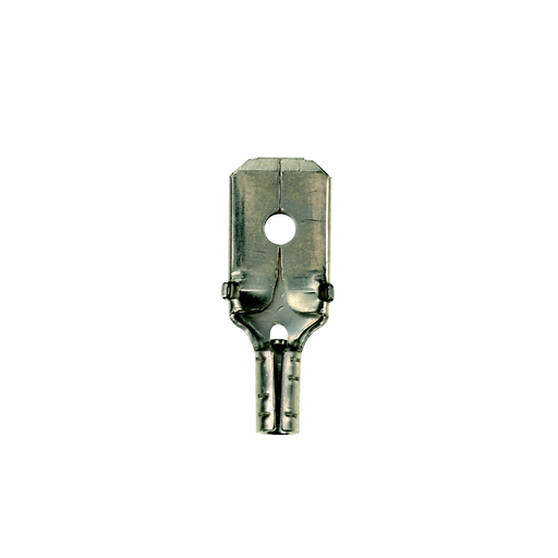 Product image for Panduit D18-250MB-C Male Disconnect, Non-Insulated, 22 - 18 AWG, .250 x .032 Tab Size, Butted Seam