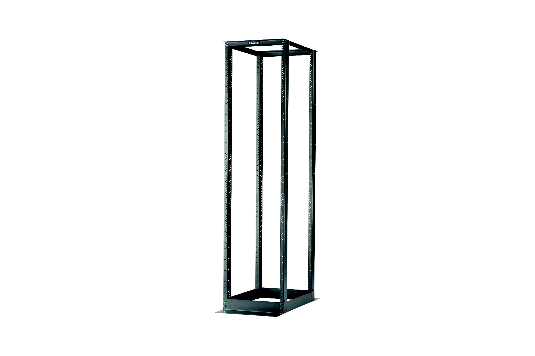 Product image for Panduit ER4P29 Standard 19" EIA Steel 45RU 4-Post Rack, 29" Deep With Hardware Kit And Paint Piercing Bonding Kit, To Acheive Oshpd Compliance, Use With Part Number ER4PAK-OSHPD