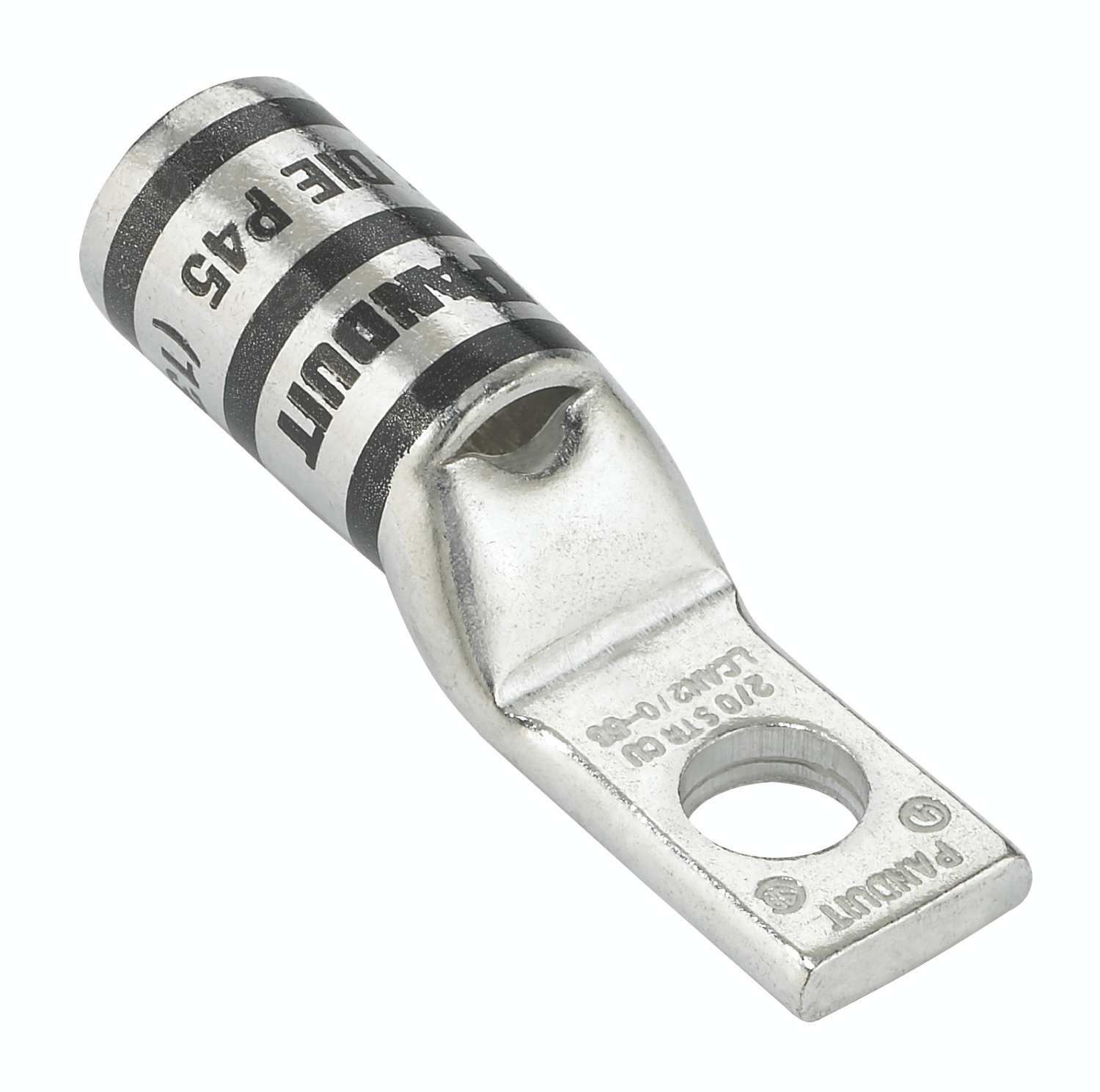 Product image for Panduit LCAN250-14-X Pan-Lug™ Copper 1 Hole Straight Tongue Compression Lug