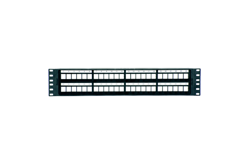 Product image for Panduit NKPP48P NetKey™ 48-port molded modular patch panel, 2 RU; molded in numbering and write-on labeling area