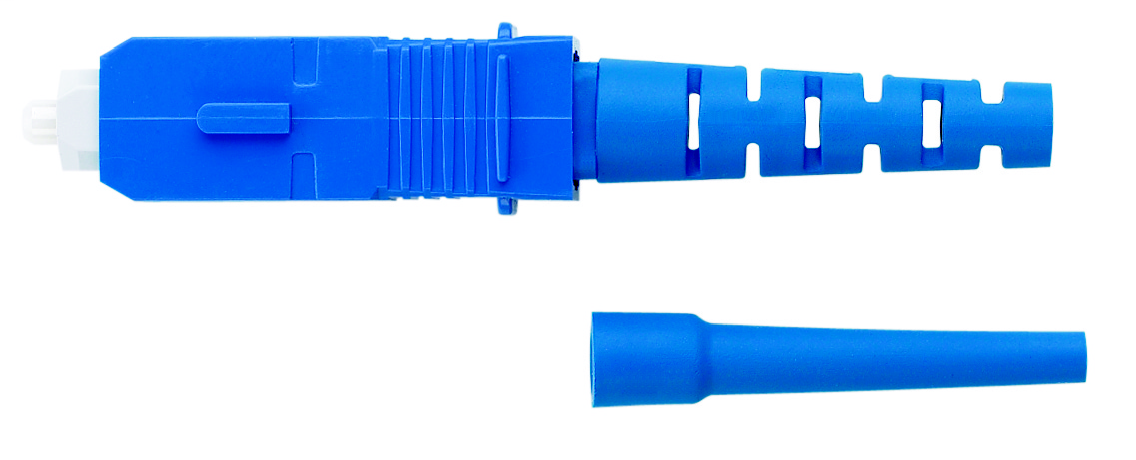 Product image for Panduit FSCSBU SC Singlemode Simplex Fiber Optic Connector For 3.0mm Jacketed Cable Orange 900m Buffered Fiber Installation.
