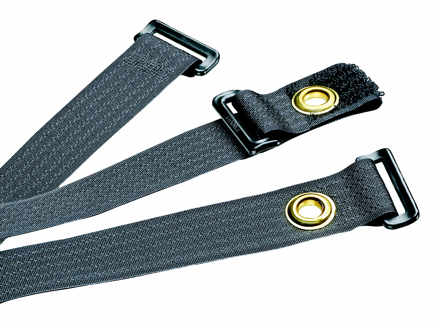 Product image for Panduit UCTGS1224-X Hook & Loop Cable Tie, Flat Head Screw For Grommet Cinch Tie, 12-24 Unc X 5/8mm (.625") Flat Head Philips Screw.