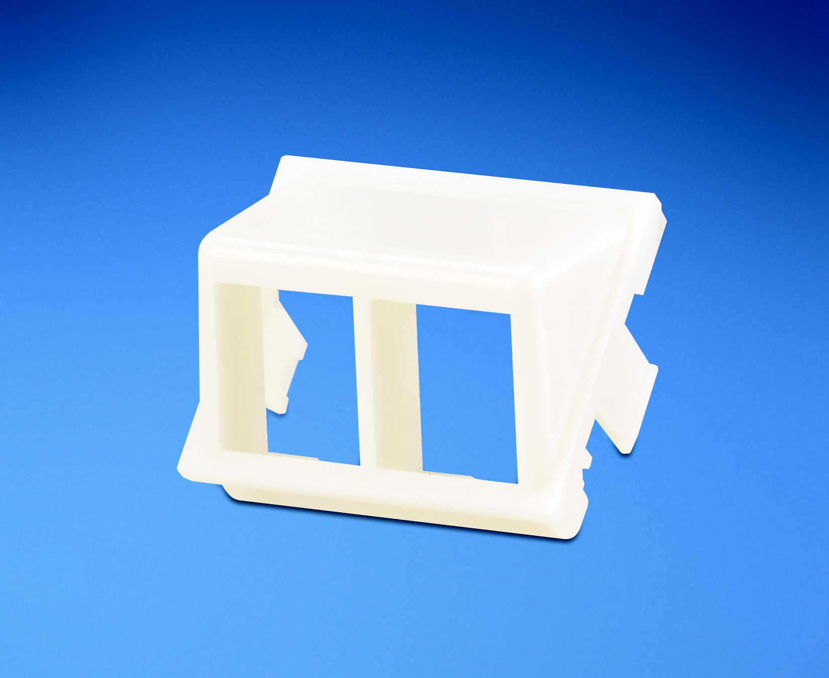 Panduit NKHS2WH-X NK 2-port, 1/2 sloped, shuttered insert Product image for Panduit NKHS2WH-X NK 2-port, 1/2 sloped, shuttered insert