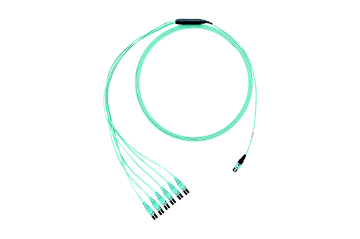 Product image for Panduit FXUYL7575YNM030 24-Fiber OM3 HD Flex Indoor Small Diameter Trunk LSZH PanMPO Female To PanMPO Female, Method B, Optimized IL, No Pulling Eye - 30 Meters