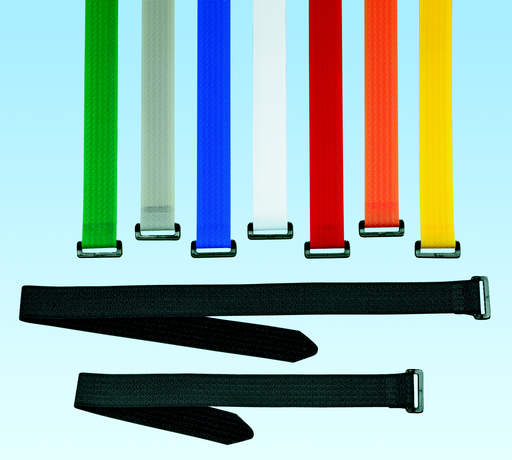 Product image for Panduit UCT5S-X2 Hook & Loop Cinch Tie, 19.0"L (458mm), .85"W (21.6mm), Red