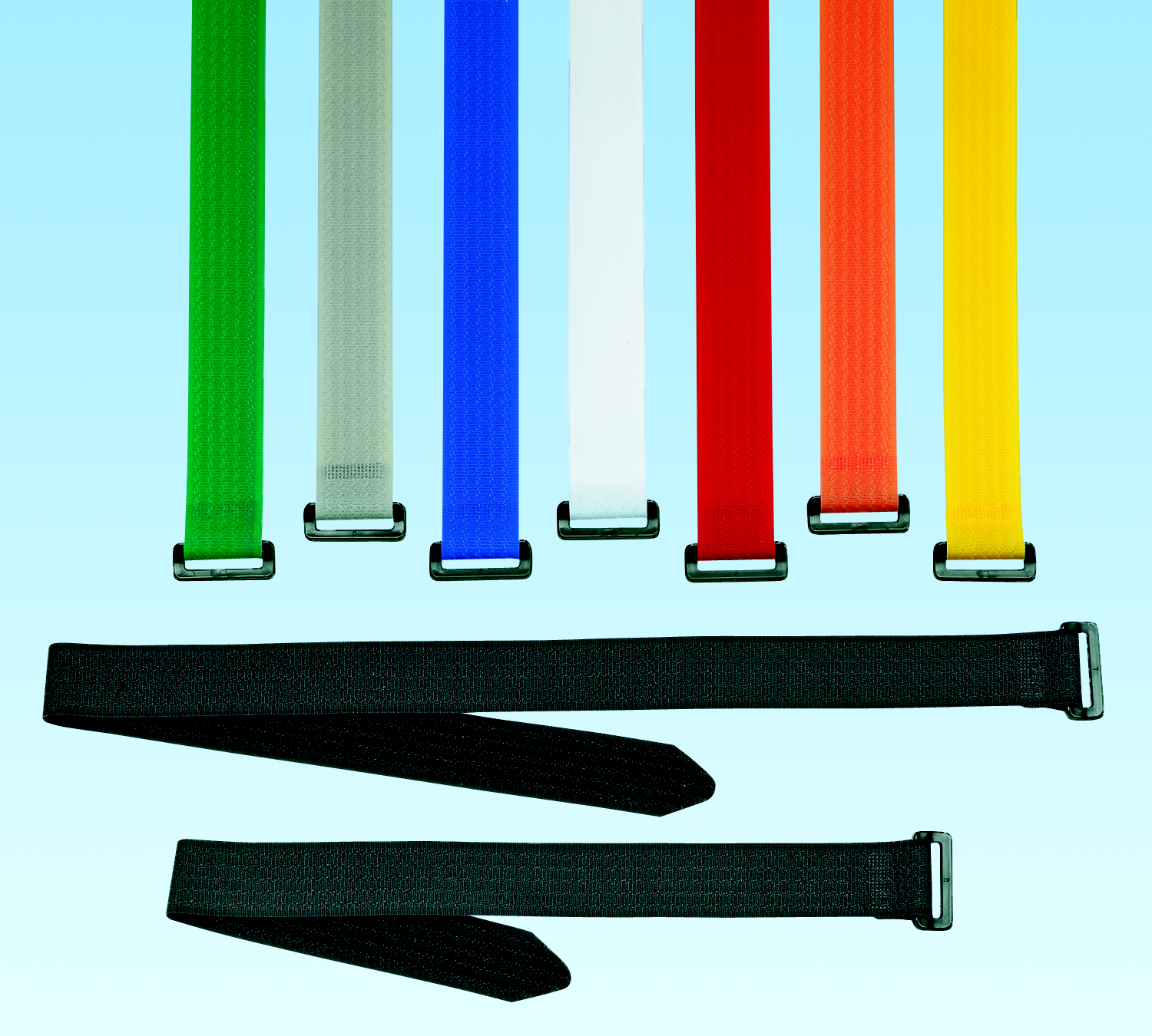 Product image for Panduit UCT3S-X3 Hook & Loop Cinch Tie, 12.0"L (305mm), .85"W (21.6mm), Orange