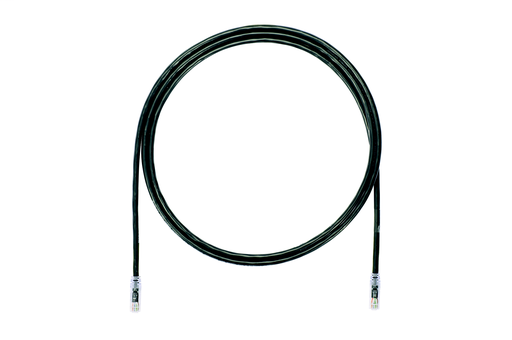 Product image for Panduit UTP6A15BL Copper Patch Cord, Cat 6A, Black UTP Cable, 15 Ft