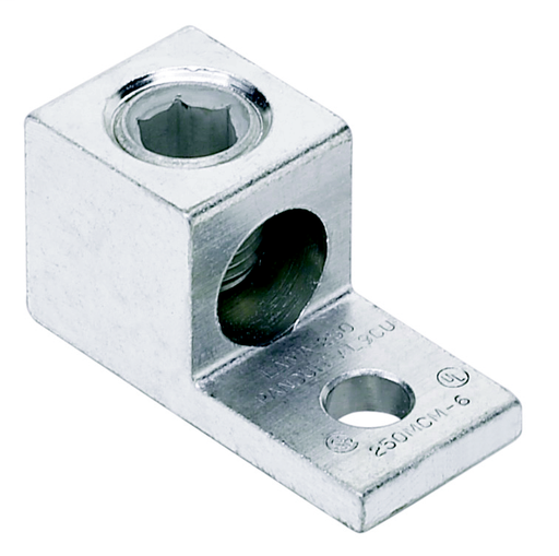Product image for Panduit LAMA1000-58-6Y 1-Hole 1 Barrel Aluminum Mechanical Lug