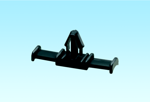 Product image for Panduit THMSP25F-C30 Tie Harness Mount, Flat, Push, .54" (13.72mm), HS Black