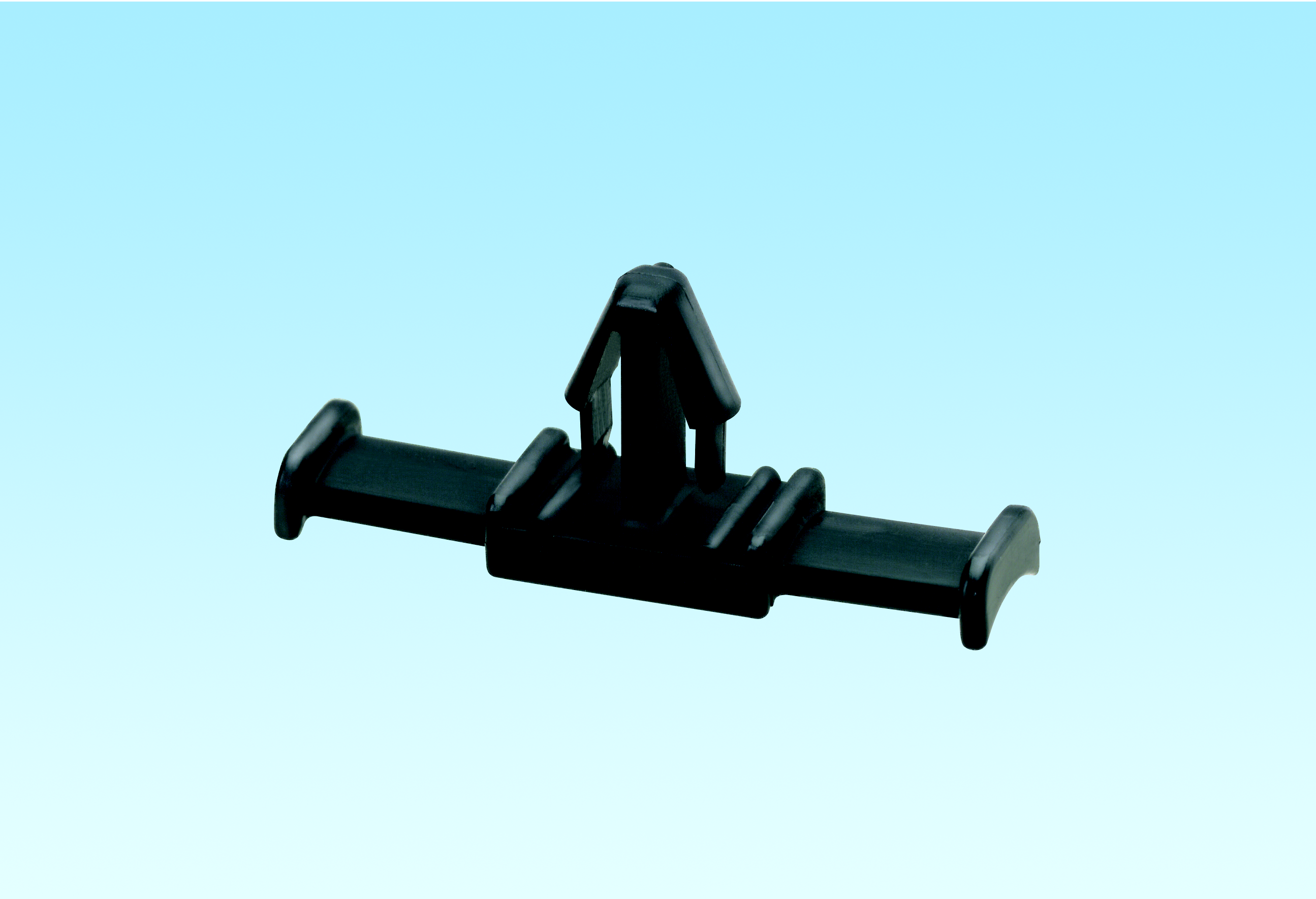 Product image for Panduit THMSP25F-C30 Tie Harness Mount, Flat, Push, .54" (13.72mm), HS Black