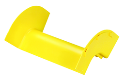 Panduit FROVRA12X4YL Fitting, Outside Vertical 90o, 12" x 4" (300mm x 100mm), FiberRunner, Yellow