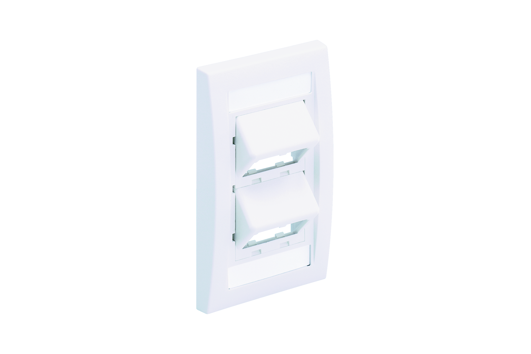 Panduit CFPSE4EIY Faceplate, 4 Port, Executive, Sloped, Electric Ivory Product image for Panduit CFPSE4EIY Faceplate, 4 Port, Executive, Sloped, Electric Ivory