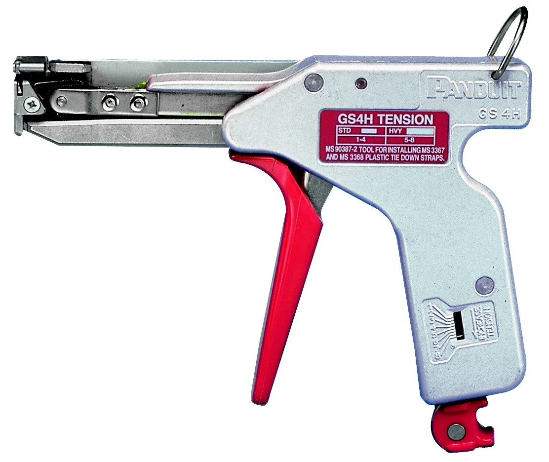 Product image for Panduit GS4H Cable Tie Tool for S, HS, LH, H ties, Adjustable tension