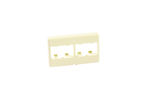 Product image for Panduit CFFP4EI Furniture Faceplate, 4 port, Electric Ivory