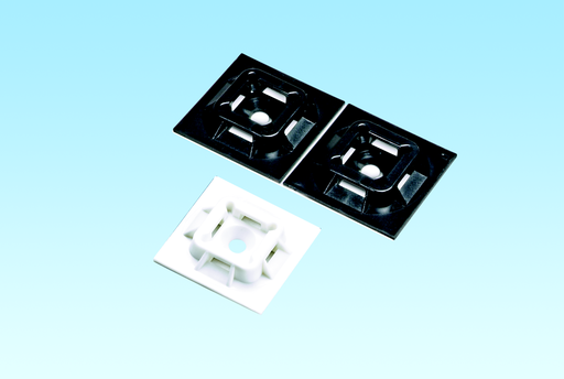 Product image for Panduit ABM100-A-Q Cable Tie Mount, Adh., 1"x1" (25.4mm x 25.4mm), WH