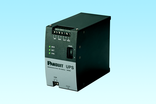 Product image for Panduit UPS003024024015 Uninterruptible Power Supply (UPS), 35 Watts for 5 minutes, 24 VDC in/out, DIN rail mount. Electrical Safety per UL 1778, CSA #107.3-05, UL 508, CSA #107.1-01, UL and CSA 60950