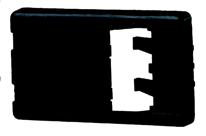 Product image for Panduit CFFPA2IG Furniture Faceplate, 2 port, Angled Intl Gray