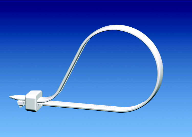 Product image for Panduit SST1.5M-C Cable Tie, 2-Piece, 5.5"L (140mm), Miniature, Nylon, Natural