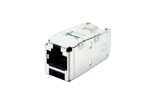 Product image for Panduit CJSM688TG Mini-Com Module, Cat 6, Shielded, 8 pos 8 wire, Universal, Black, TG Style