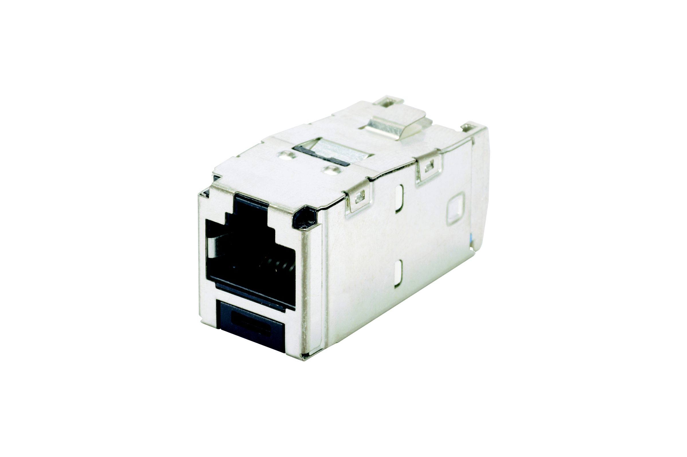 Product image for Panduit CJSM688TG Mini-Com Module, Cat 6, Shielded, 8 pos 8 wire, Universal, Black, TG Style