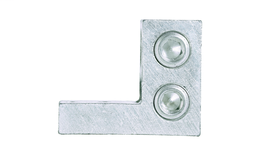 Panduit LAM2SSB500-141Y Aluminum Mechanical Lug, 2 Hole, 2 Barrel, 4/0 AWG - 500 kcmil, 1/4" (6.4mm) Stud