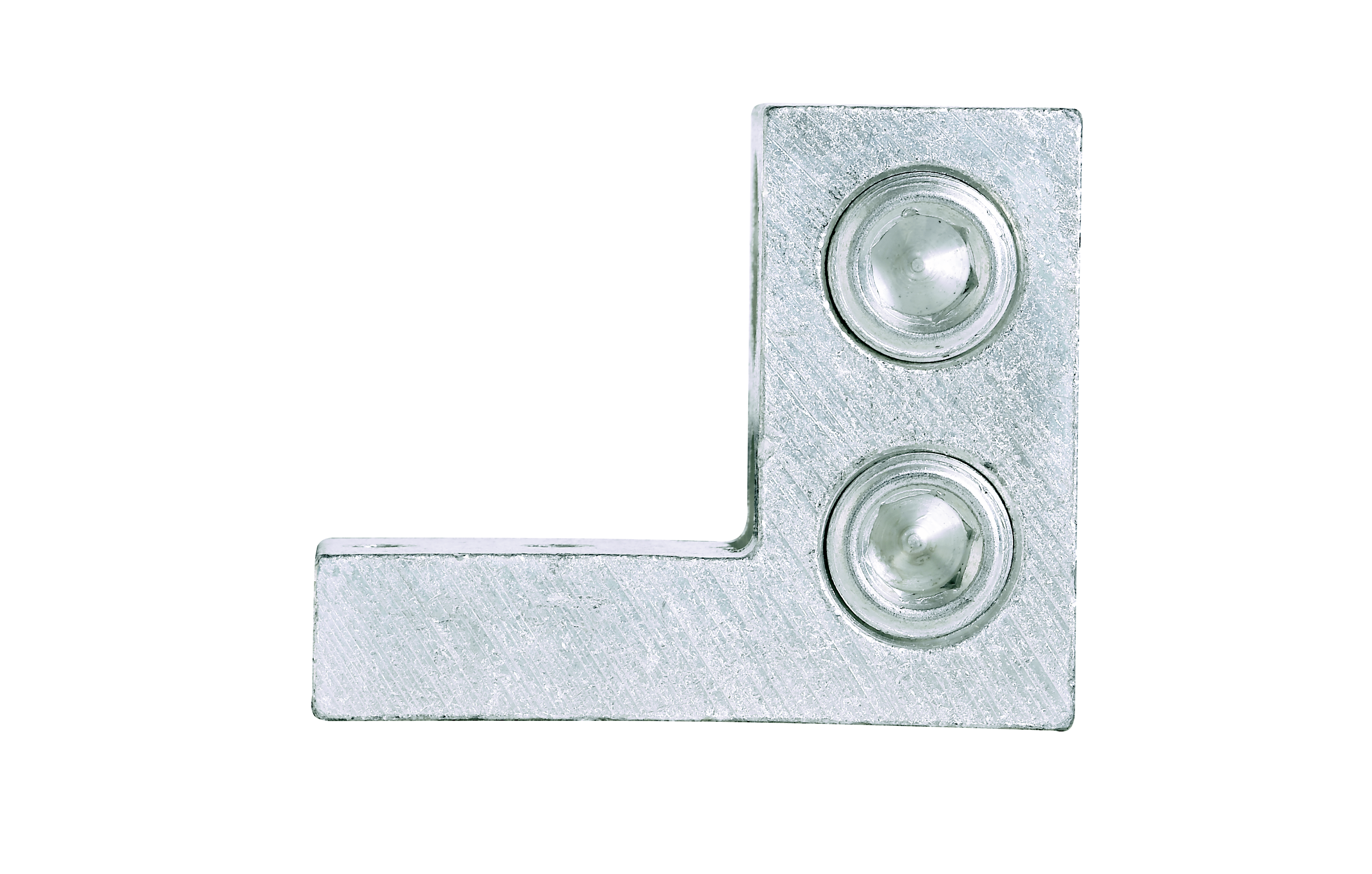 Product image for Panduit LAM2SSB500-141Y Aluminum Mechanical Lug, 2 Hole, 2 Barrel, 4/0 AWG - 500 kcmil, 1/4" (6.4mm) Stud