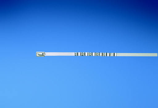 Product image for Panduit MLT2.7WS-LP316 MLT Wave Tie, 316 Stainless Steel, Standard, 10.2" (259mm), .010" (.25mm)