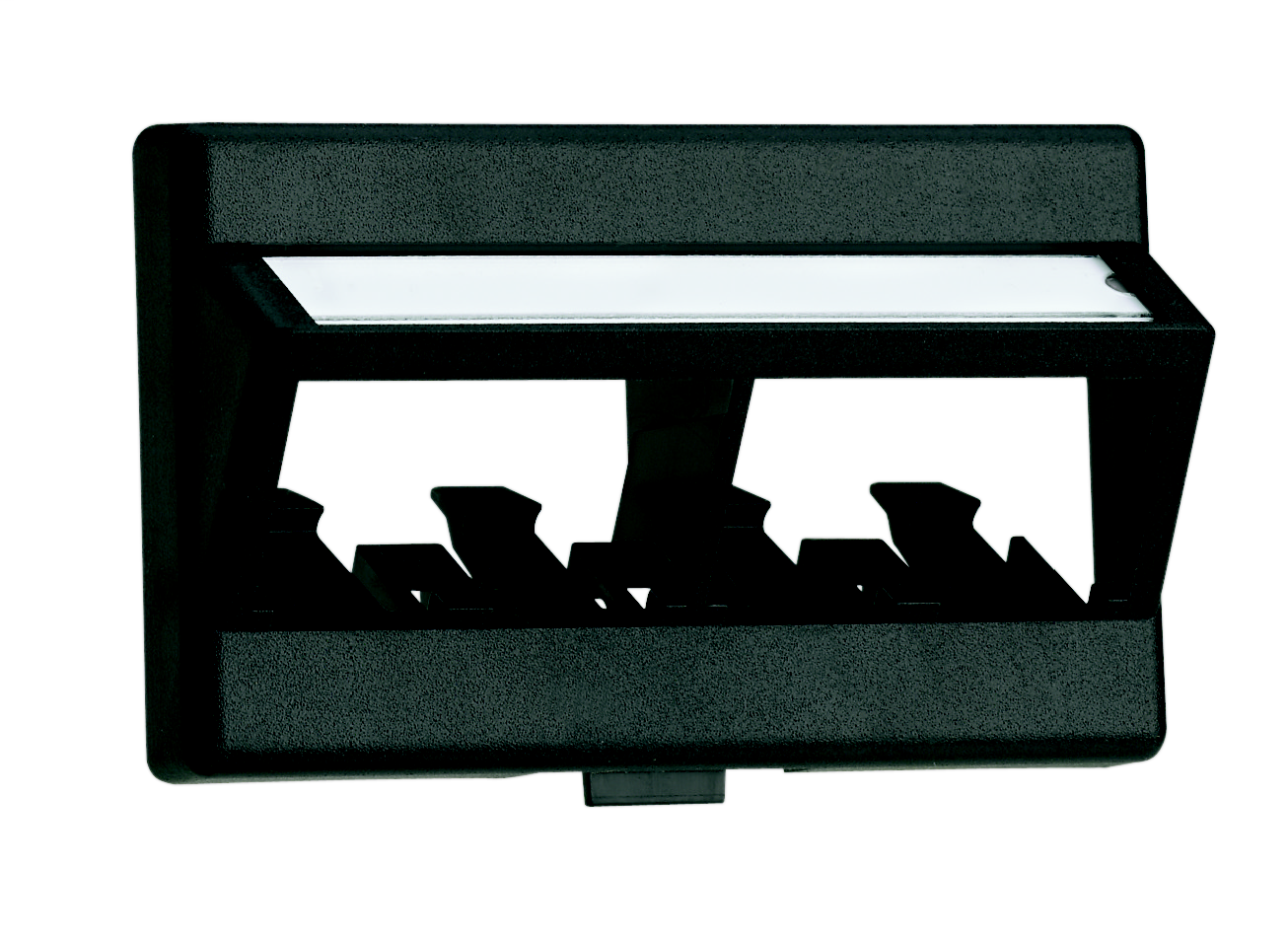 Product image for Panduit CFFPLA4EI Furniture Faceplate, 4 Port, Angled, Electric Ivory