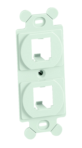 Product image for Panduit CF1062BLY Frame, Type 106, 2 Port, Black