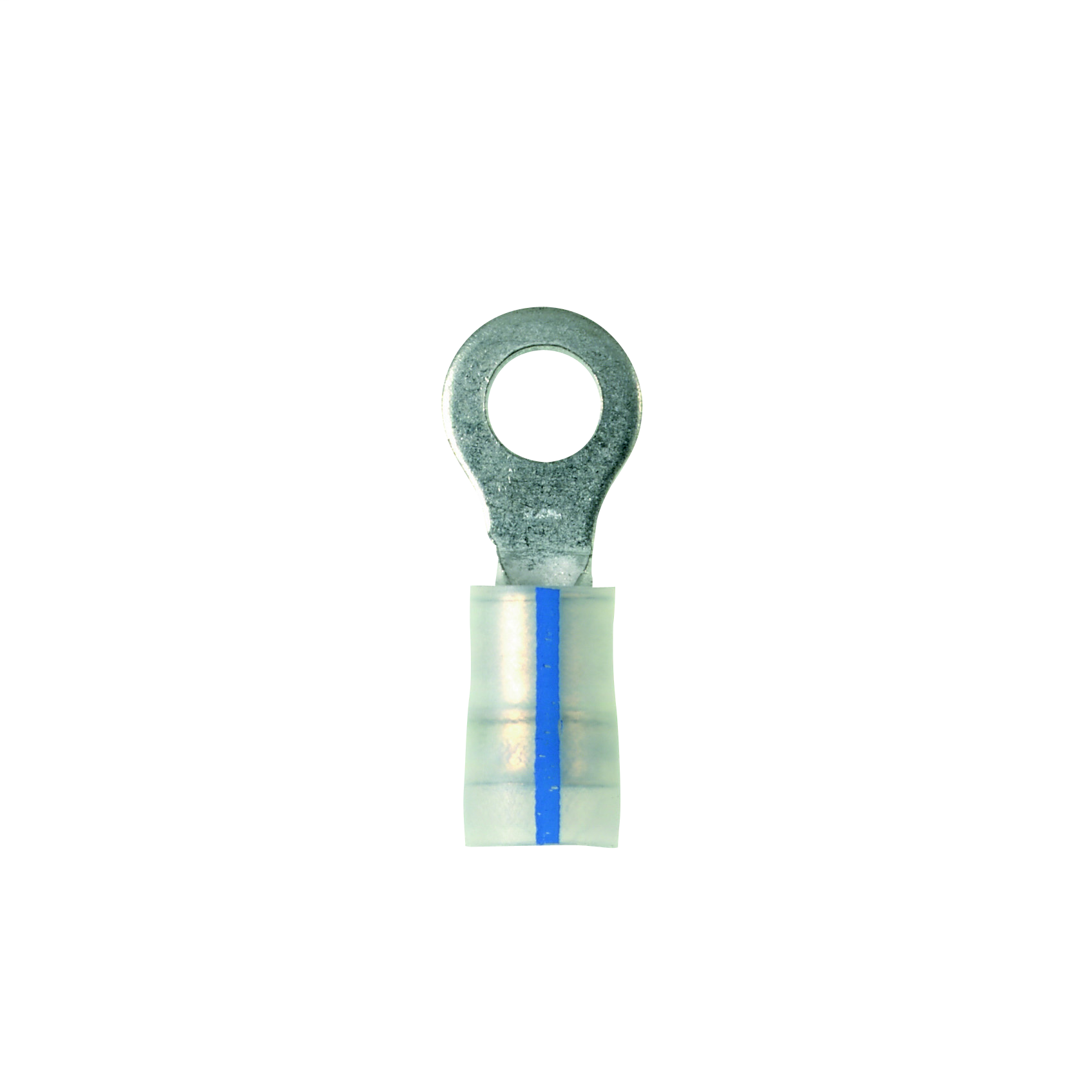 Product image for Panduit PK14-38R-C Ring Terminal, KYNAR insulated, 18 - 14 AWG, 3/8" stud size