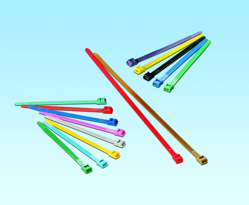 Product image for Panduit IT9100-CUV8 Cable Tie, In-Line, 14.1"L (358mm), Light-Heavy, Weather Resistant, Gray