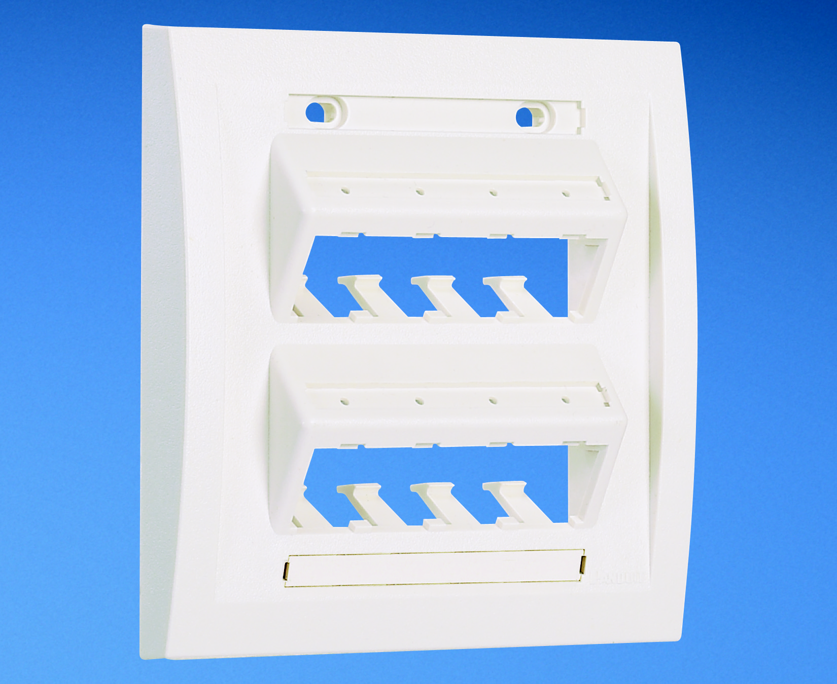 Panduit UICFPSE8EI-2G Faceplate, 8 Port, Double Gang, Ultimate ID, Electric Ivory Product image for Panduit UICFPSE8EI-2G Faceplate, 8 Port, Double Gang, Ultimate ID, Electric Ivory